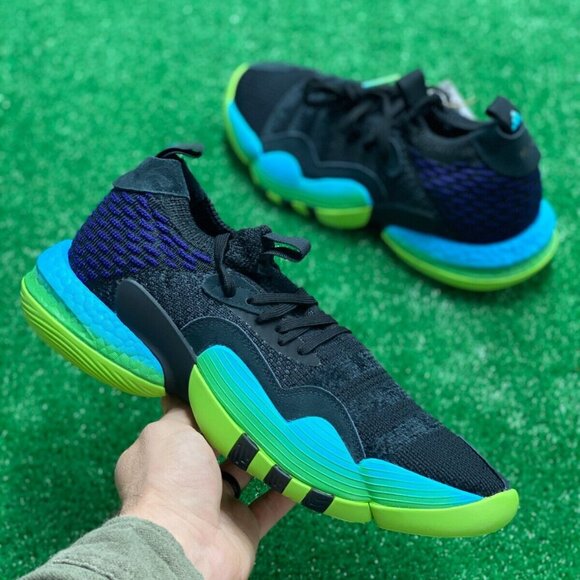 adidas Other - Adidas Trae Young 2 Mens Basketball Shoes Black Green H06473 NEW Multi Sz